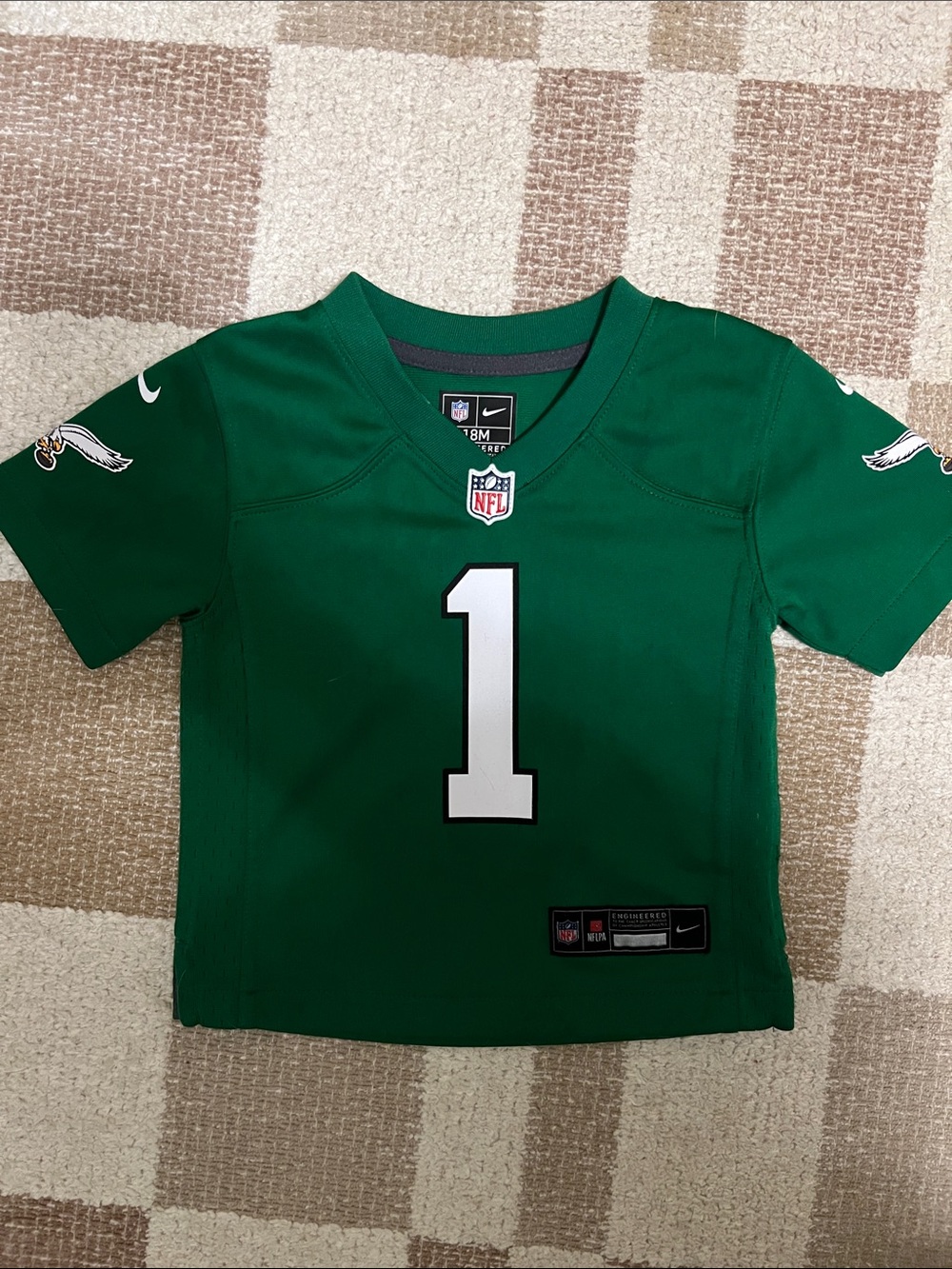 Nike Kelly Green Jalen Hurts Eagles NFL Jersey